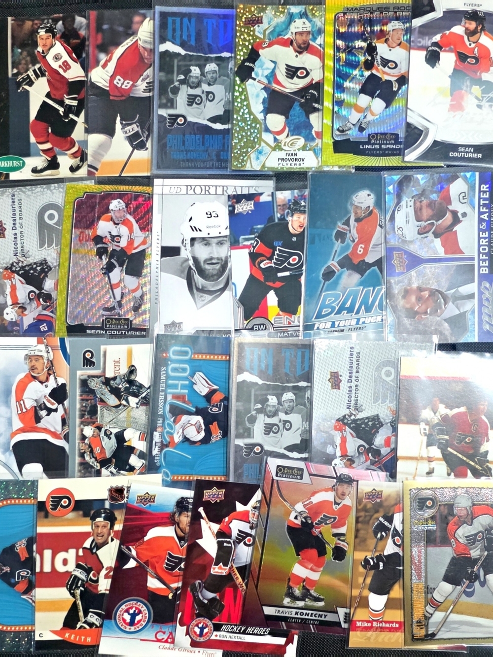 Philadelphia Flyers Hockey Card Lot (25) Matvei Michkov Konecny Giroux